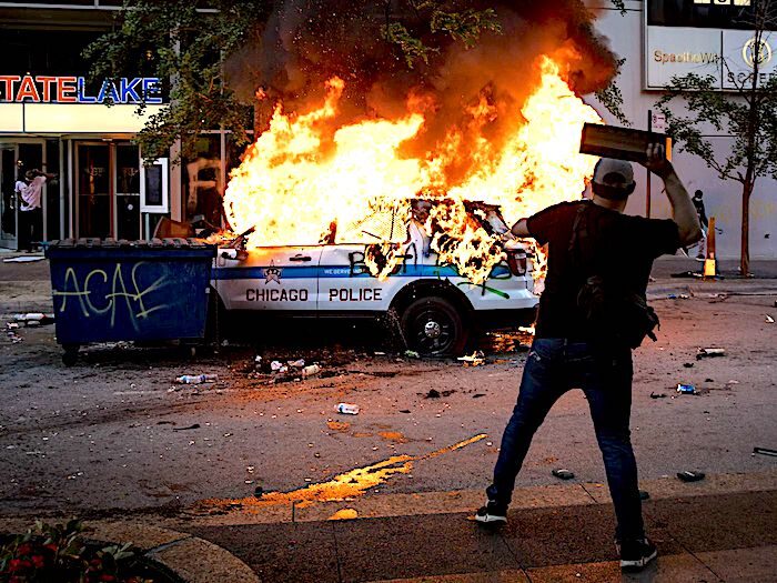 Click to enlarge Chicago riot scene