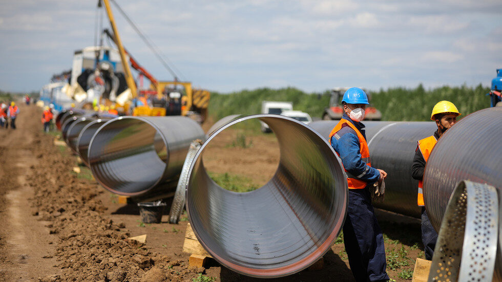 TurkStream gas pipeline in Letnitsa, Bulgaria