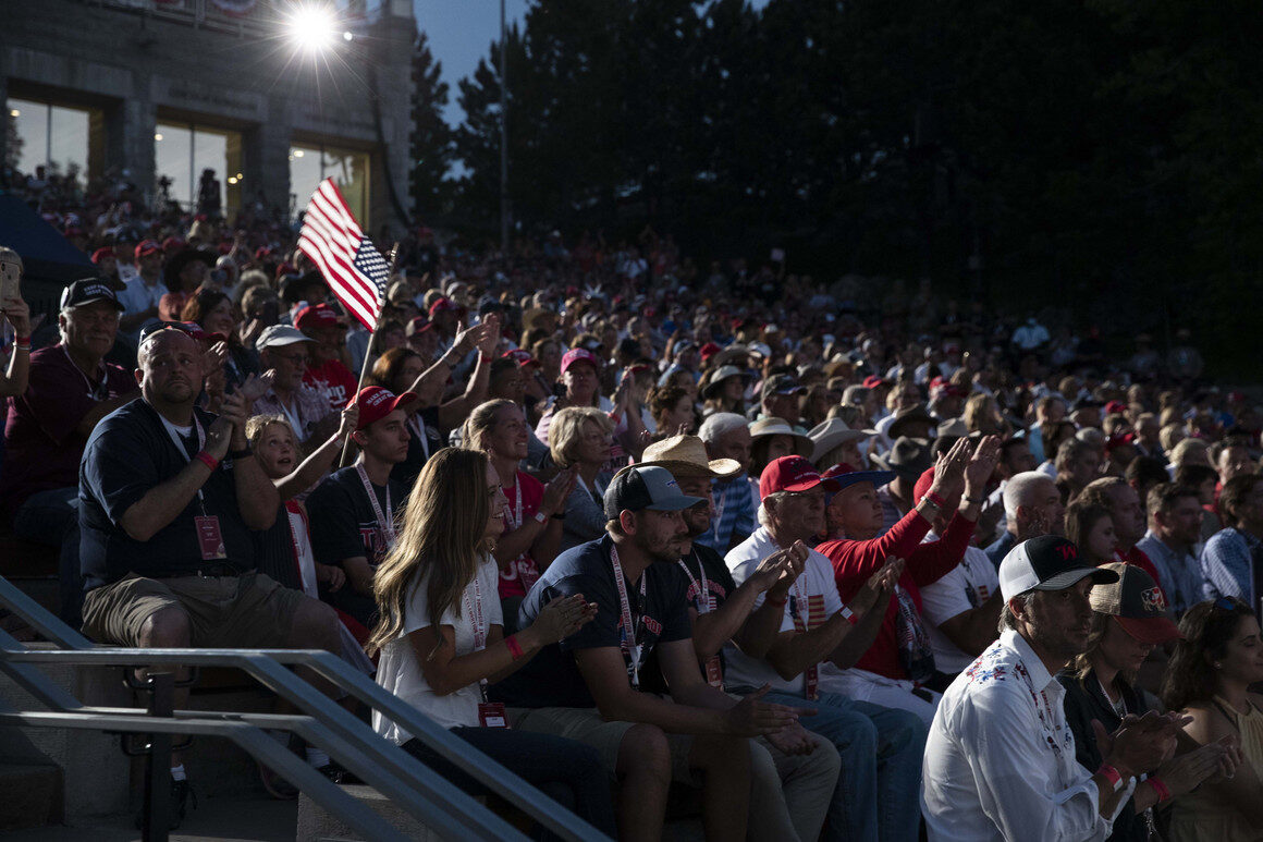 Click to enlarge Trump Fourth of July speech at Mount Rushmore