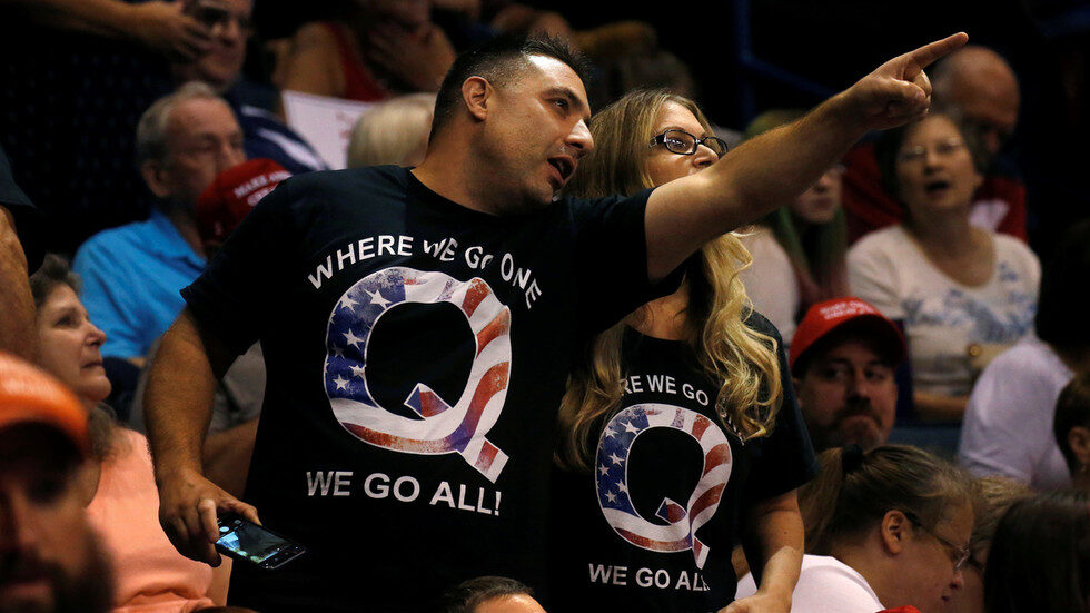 Click to enlarge trump rally qanon teeshirt