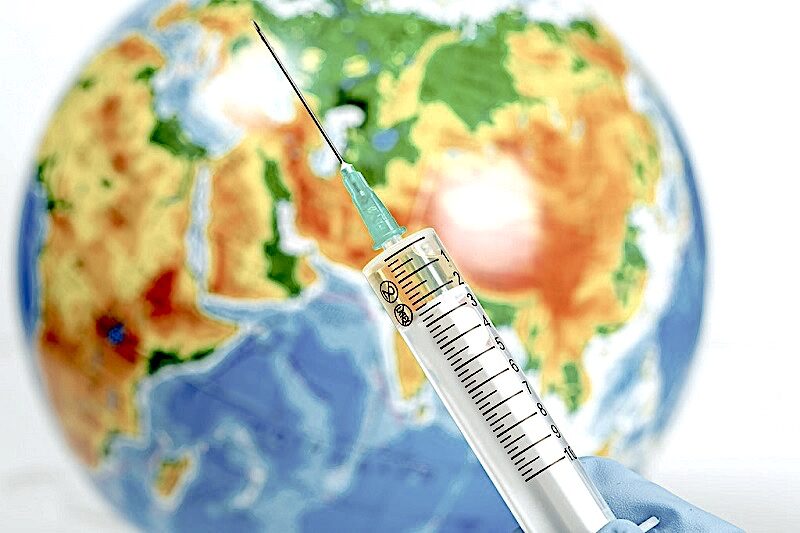 Click to enlarge globe vaccine