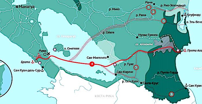 Click to enlarge Panama map Russian
