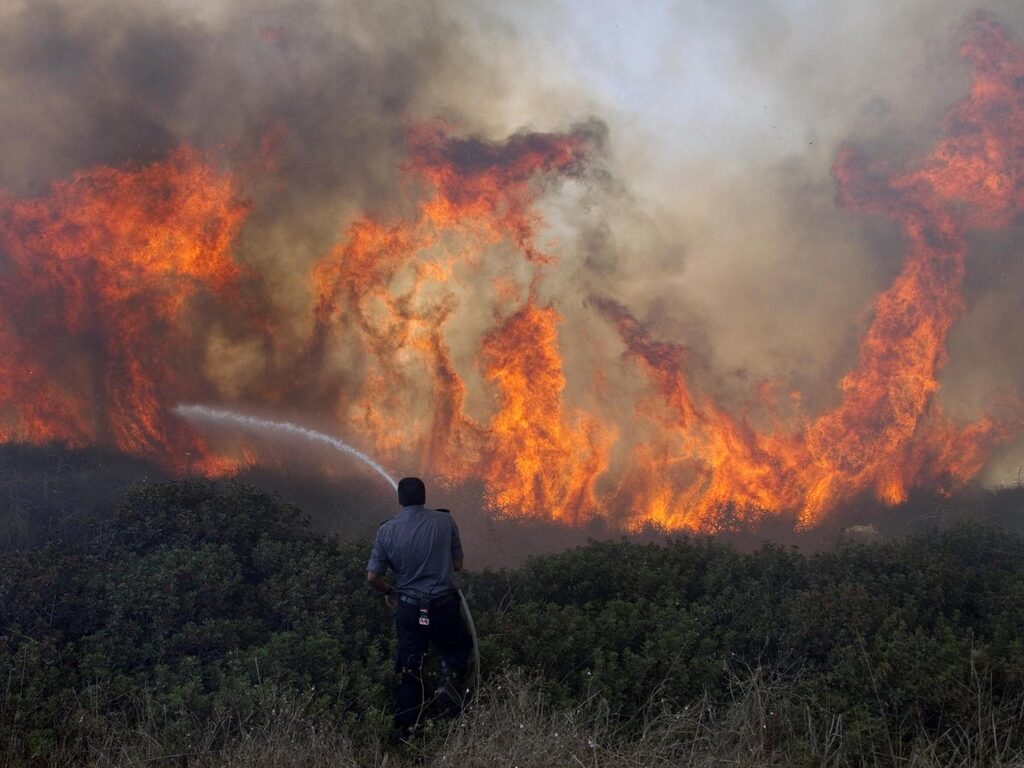 brush fire israel