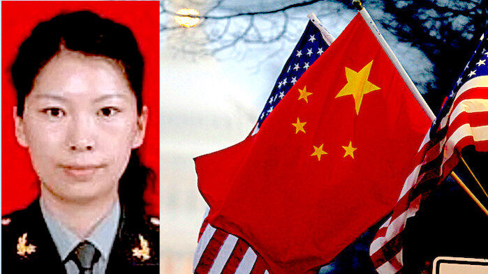 Juan Tang and flags