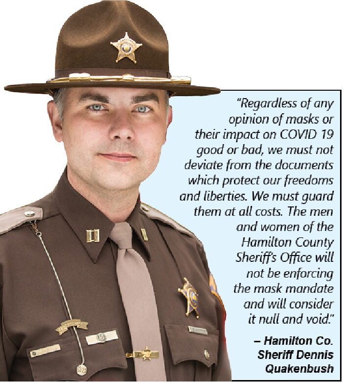 Hamilton county, Indiana sheriff on masks