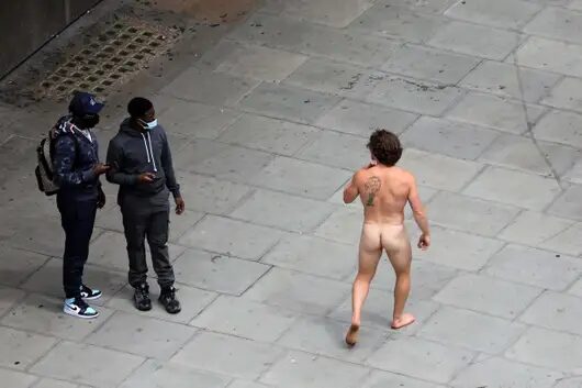 naked mask man