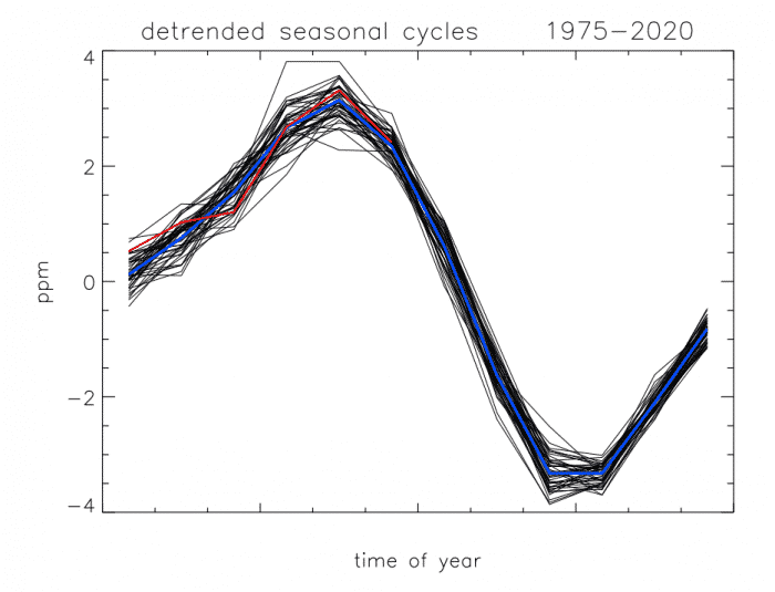 detrended seasonal cycles