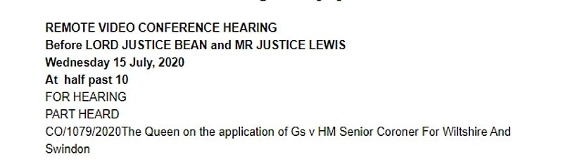 notice hearing sturgess novichok