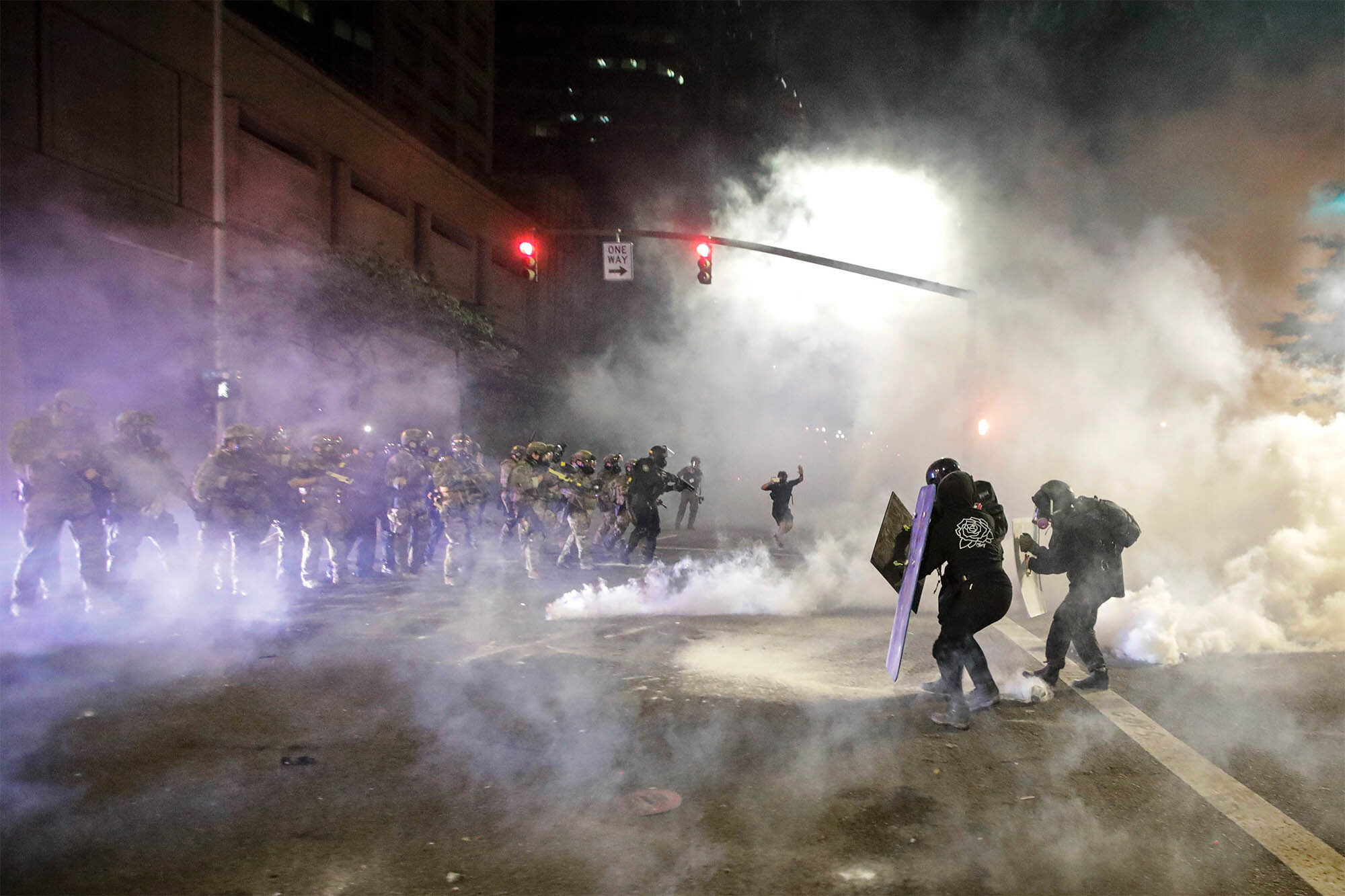 Click to enlarge portland protest police