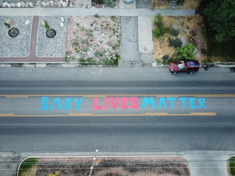 baby lives matter mural