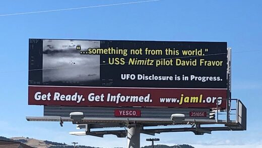 UFOs disclosure billboard