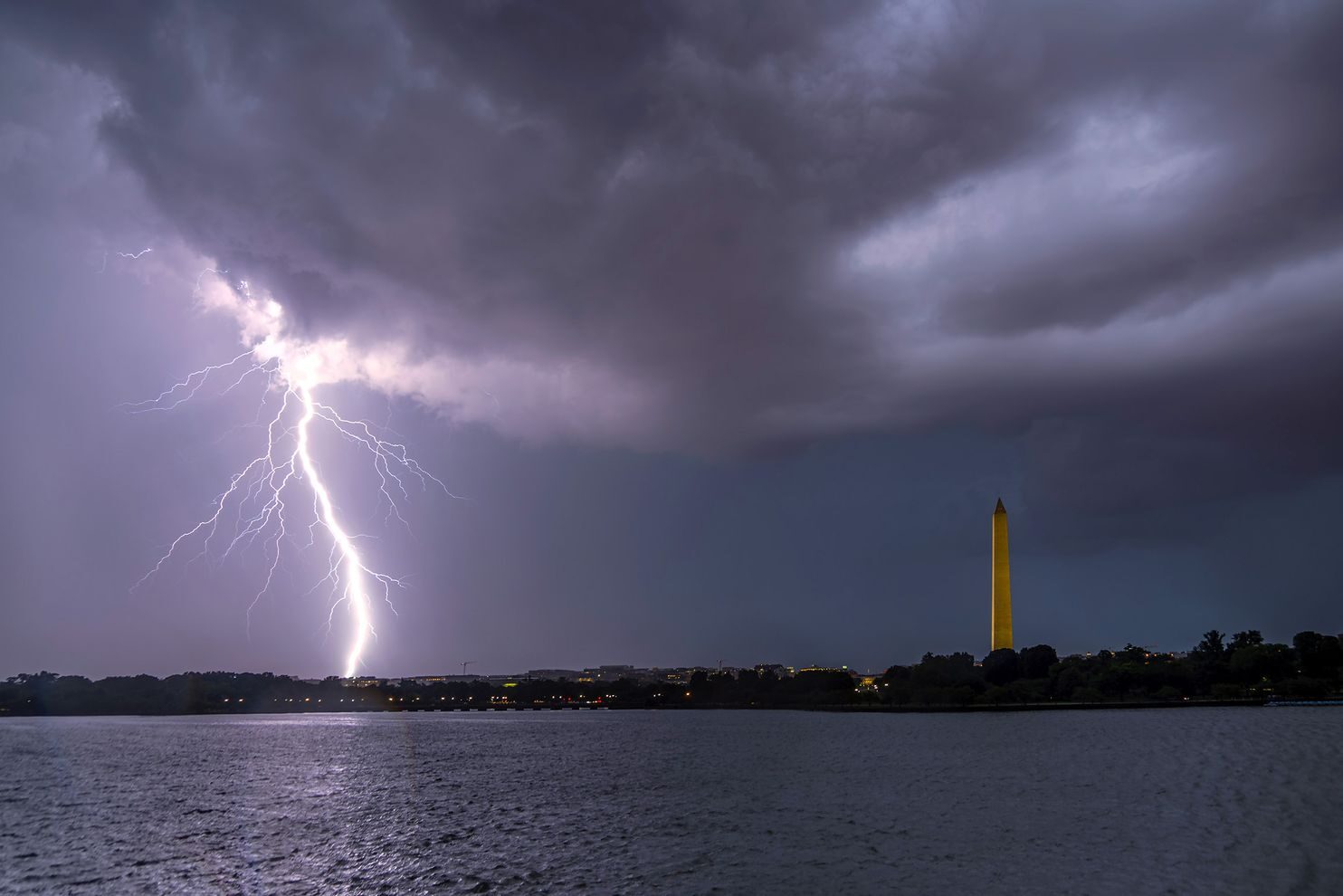 Click to enlarge Lightning over D.C. on Thursday night.