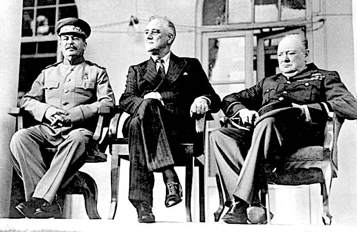 Click to enlarge Stalin Roosevelt Churchill