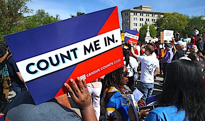 Census rally