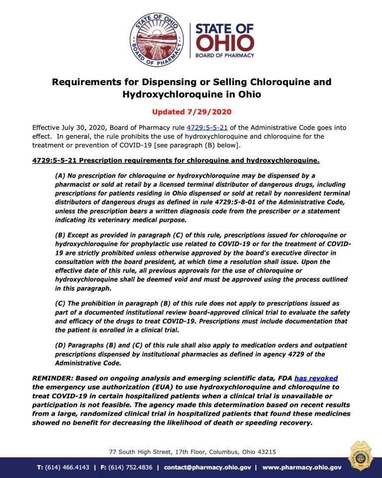 Click to enlarge hcq ban ohio