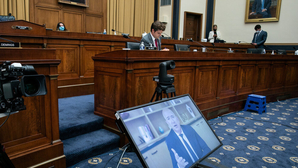 Click to enlarge Jeff Bezos House Judiciary Subcommittee video conference