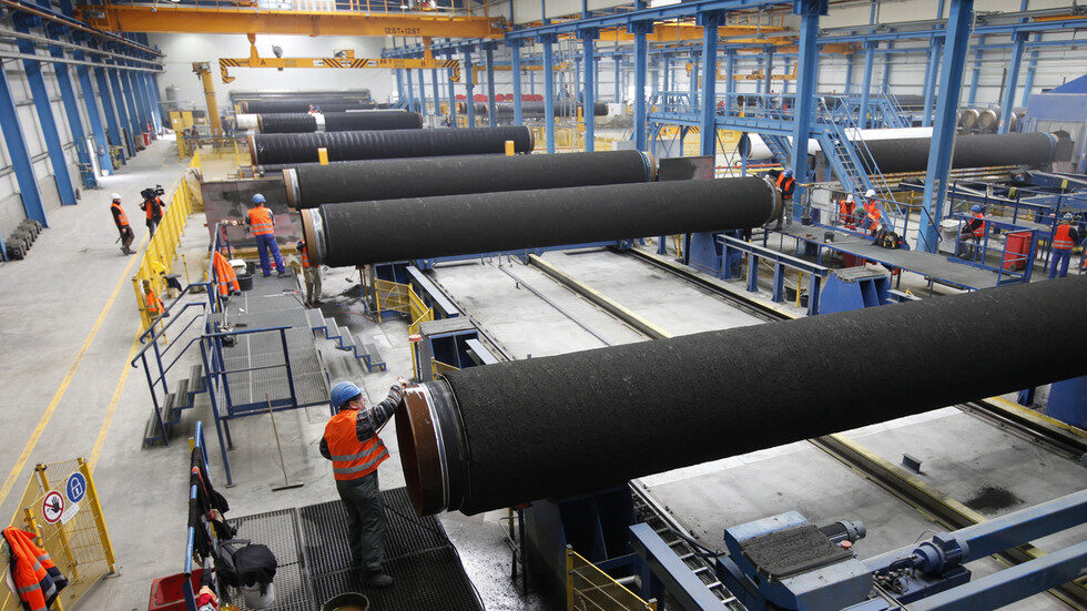 Click to enlarge nord stream pipe line plant