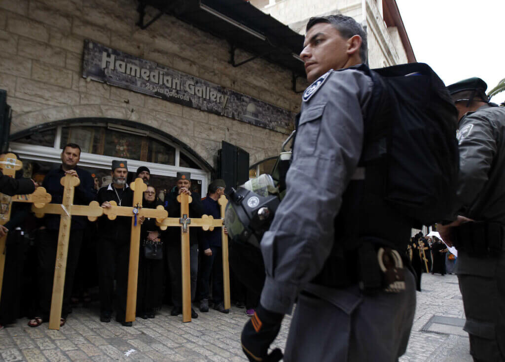 Orthodox Christians on Via Dolorosa