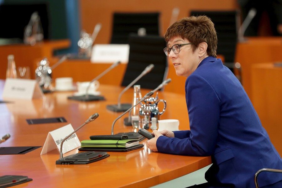 German Defense Minister Annegret Kramp-Karrenbauer