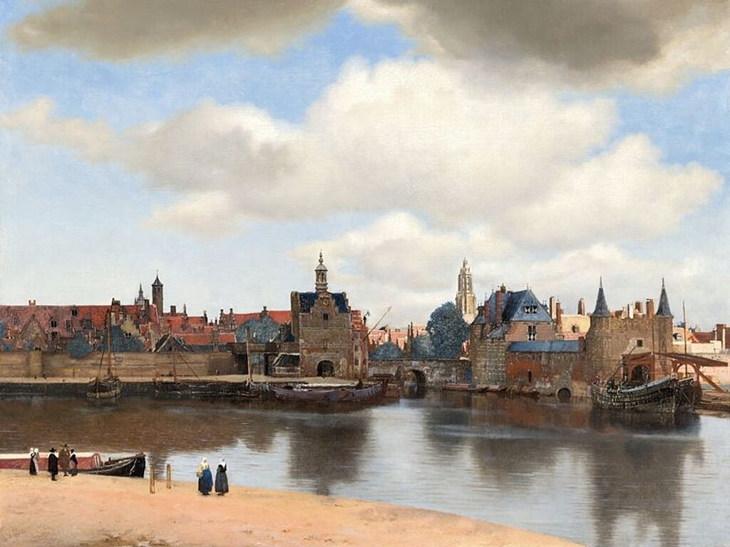 Click to enlarge Vermeer view of delft painting