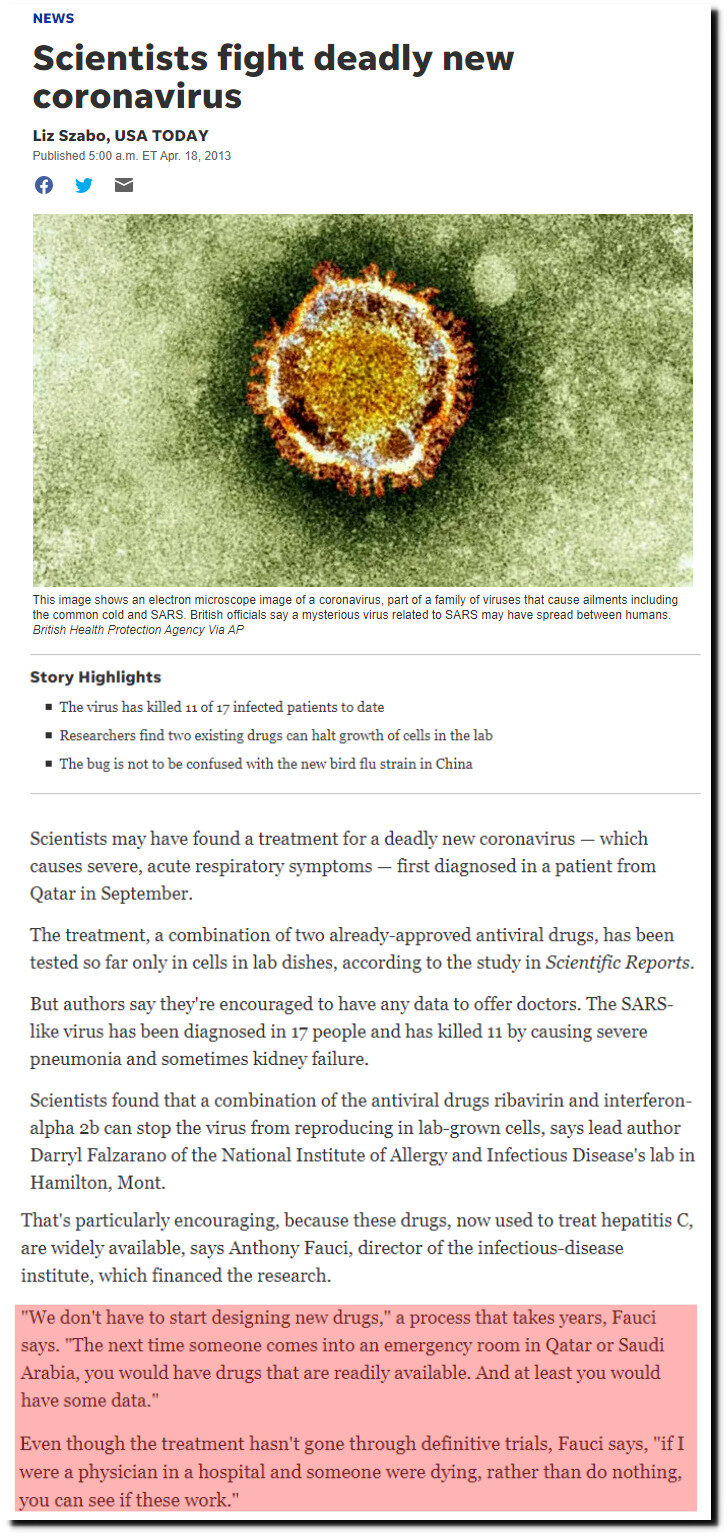 Click to enlarge Coronavirus Article