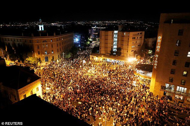 protest netanyahu covid israel