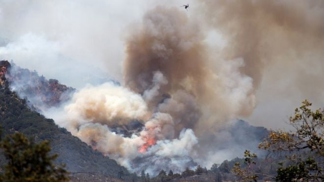 Apple fire, California