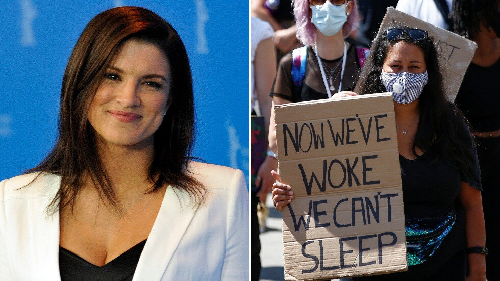 Click to enlarge Gina Carano BLM twitter trolls