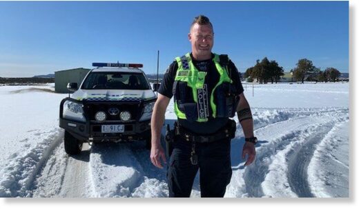 Senior Constable Dan Adams said police sometimes have to leave stranded vehicles until the snow melts.