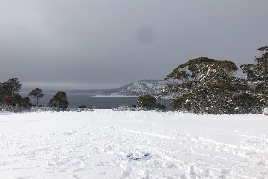 Snow blanketed the Central Highlands this week including at nearby Miena.