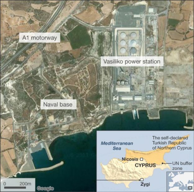 cyprus explosion iran weapons