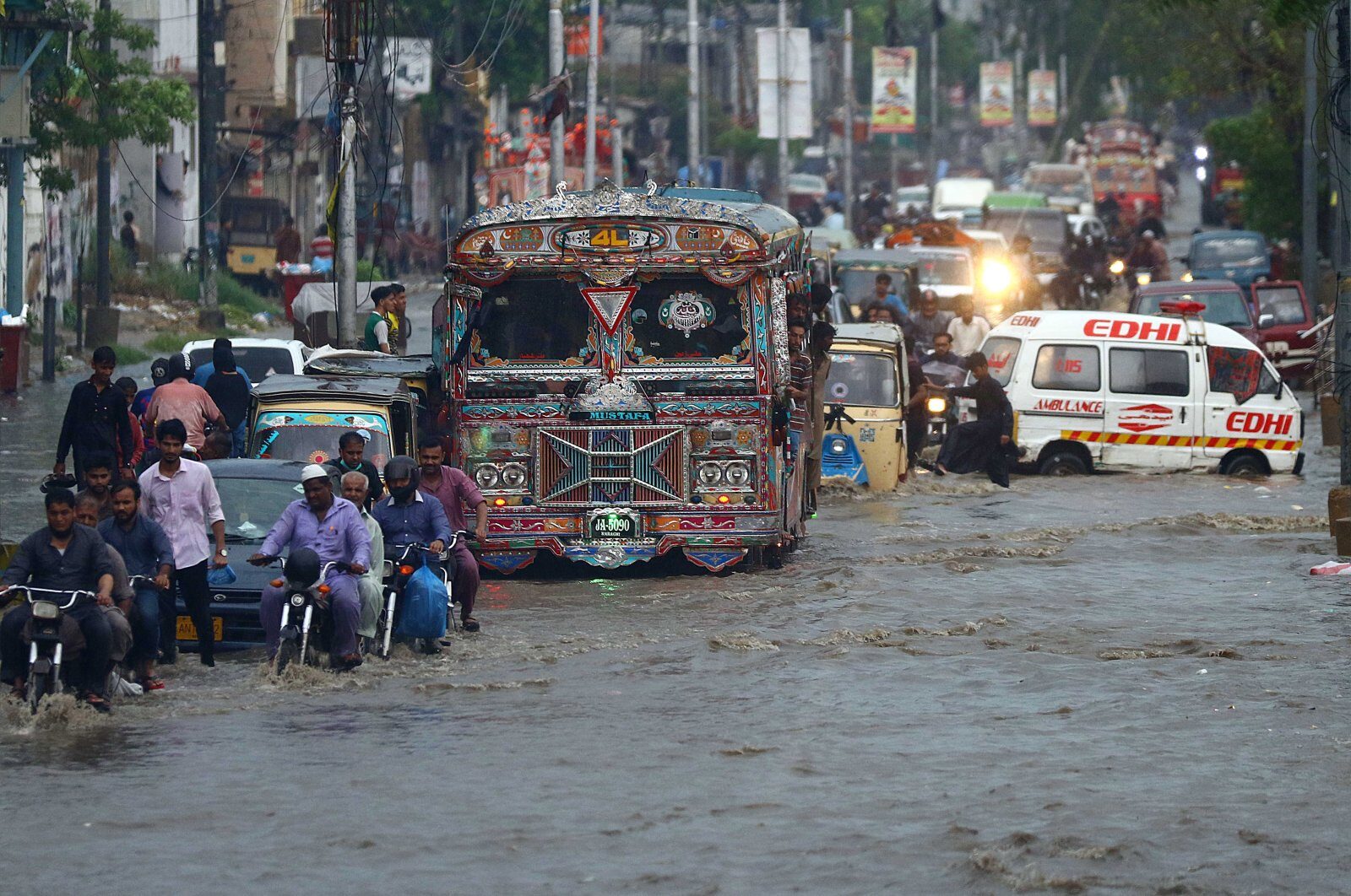 Flooding in Karachi, Pakistan, August 7