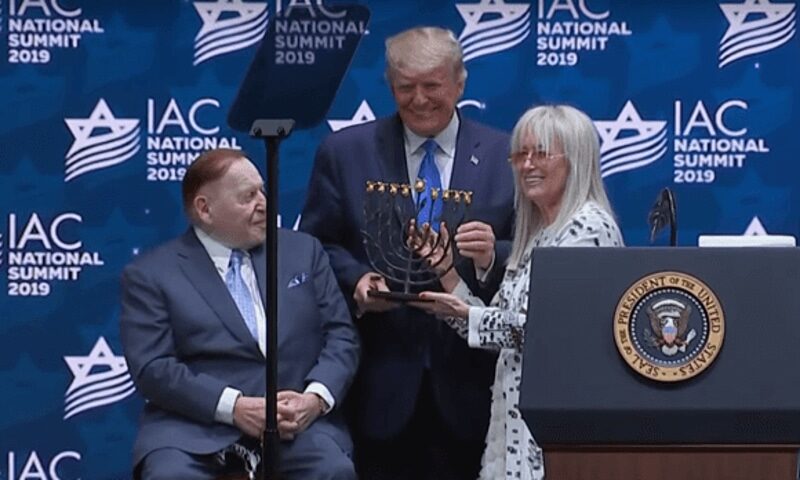 Click to enlarge Trump adelson wife miriam