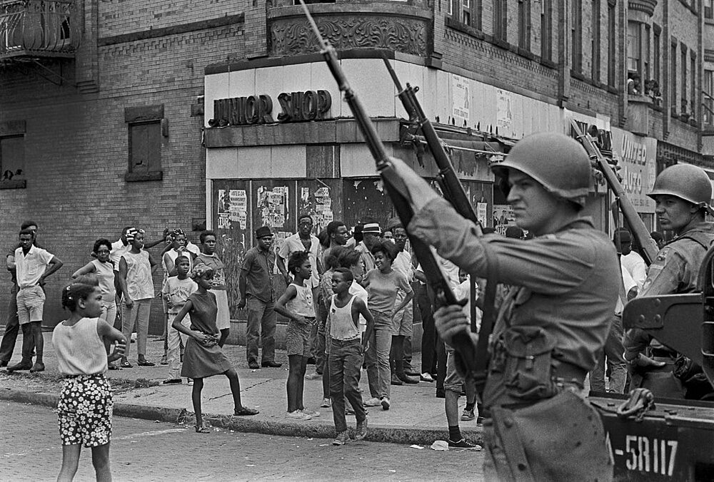 Click to enlarge new jersey riots newark 1968 national guard