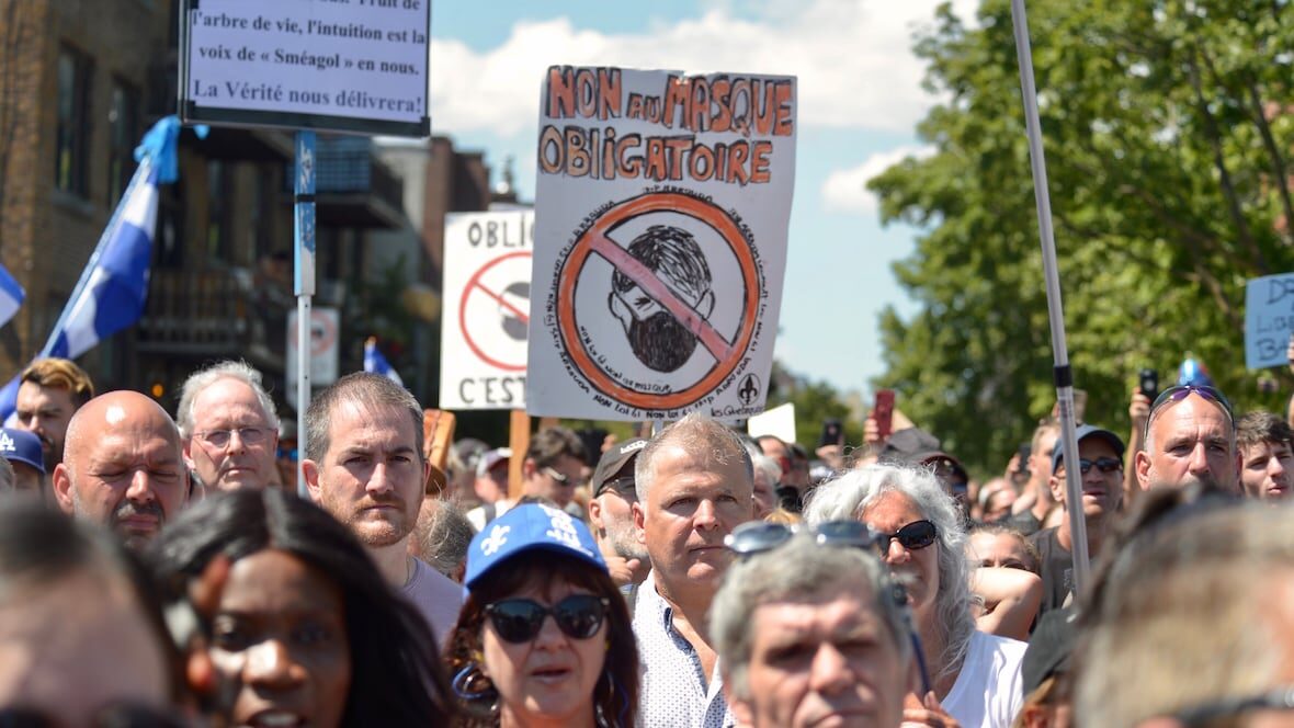 Click to enlarge quebec protest masks