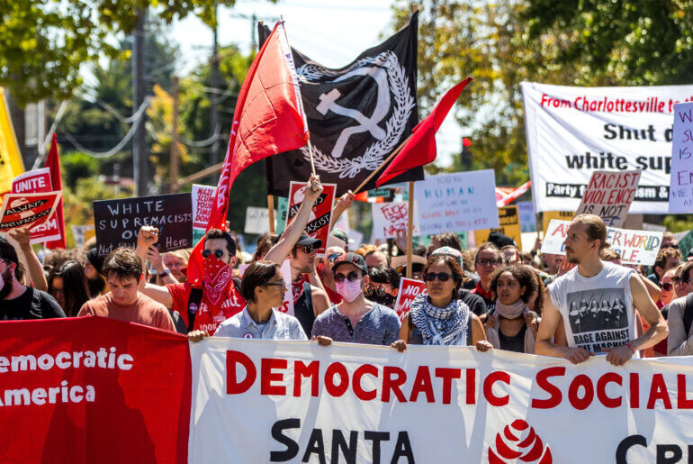 socialist protesters berkley