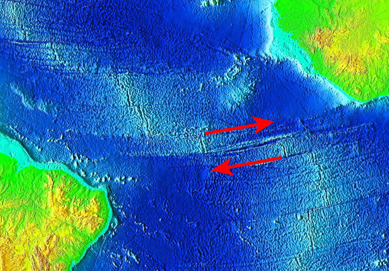 Click to enlarge The Romanche Trench