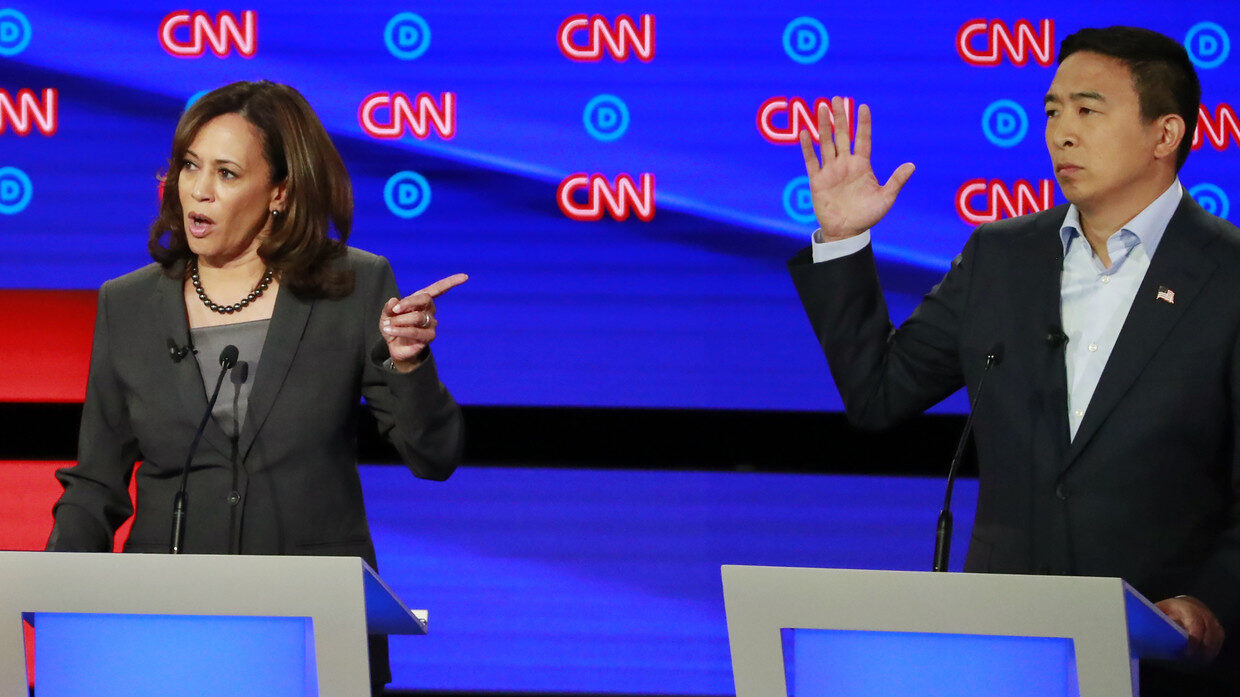 kamala harris andrew yang