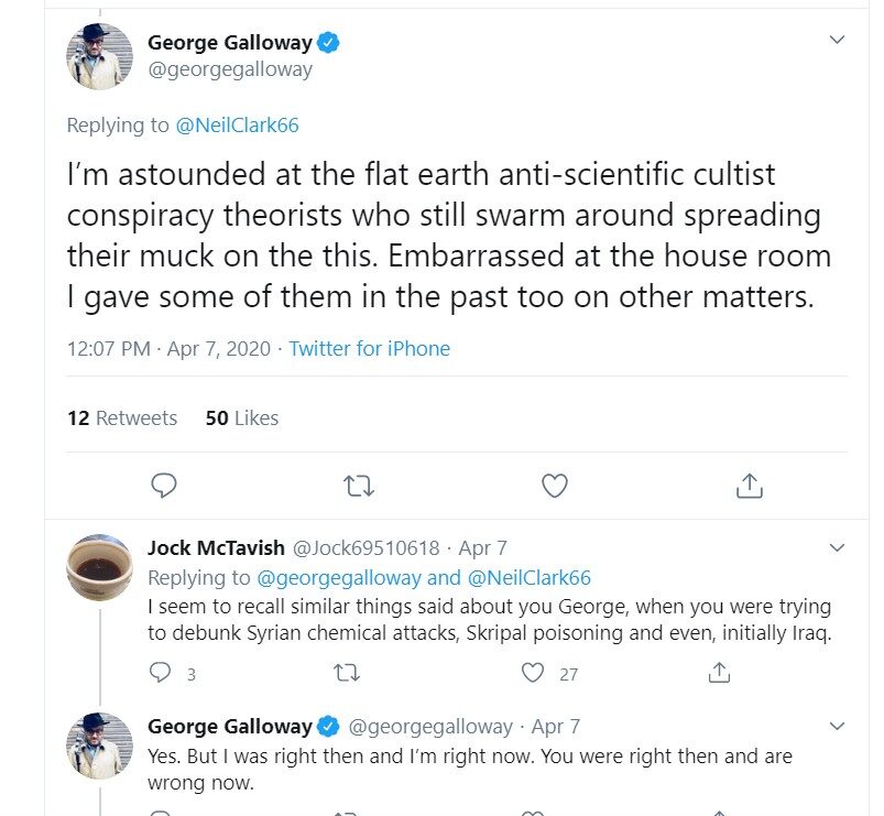 George Galloway Covid-19