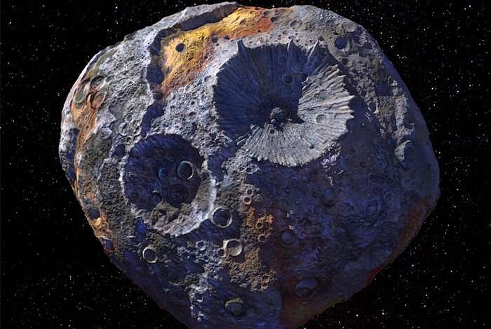 Click to enlarge asteroid psyche artist conception