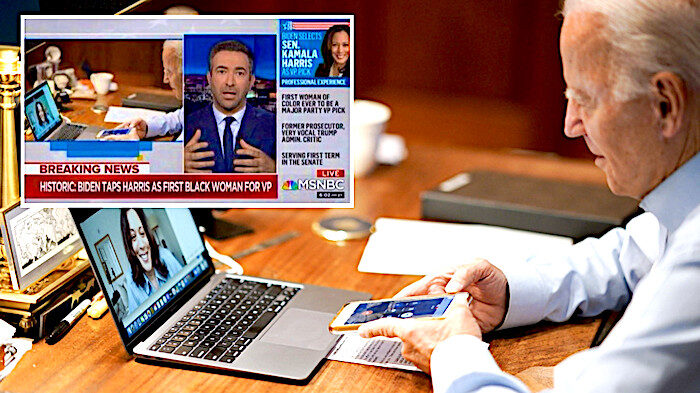 Biden/MSNBC screenshot