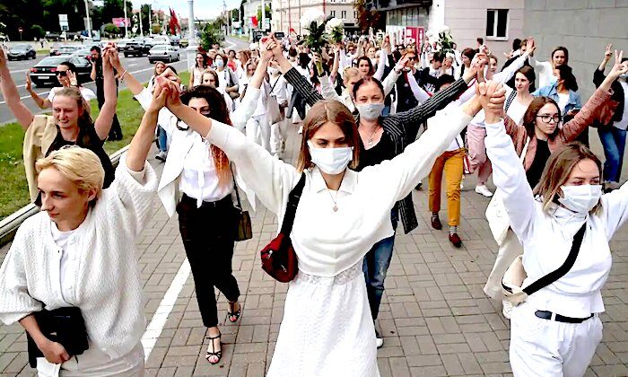 Women walk