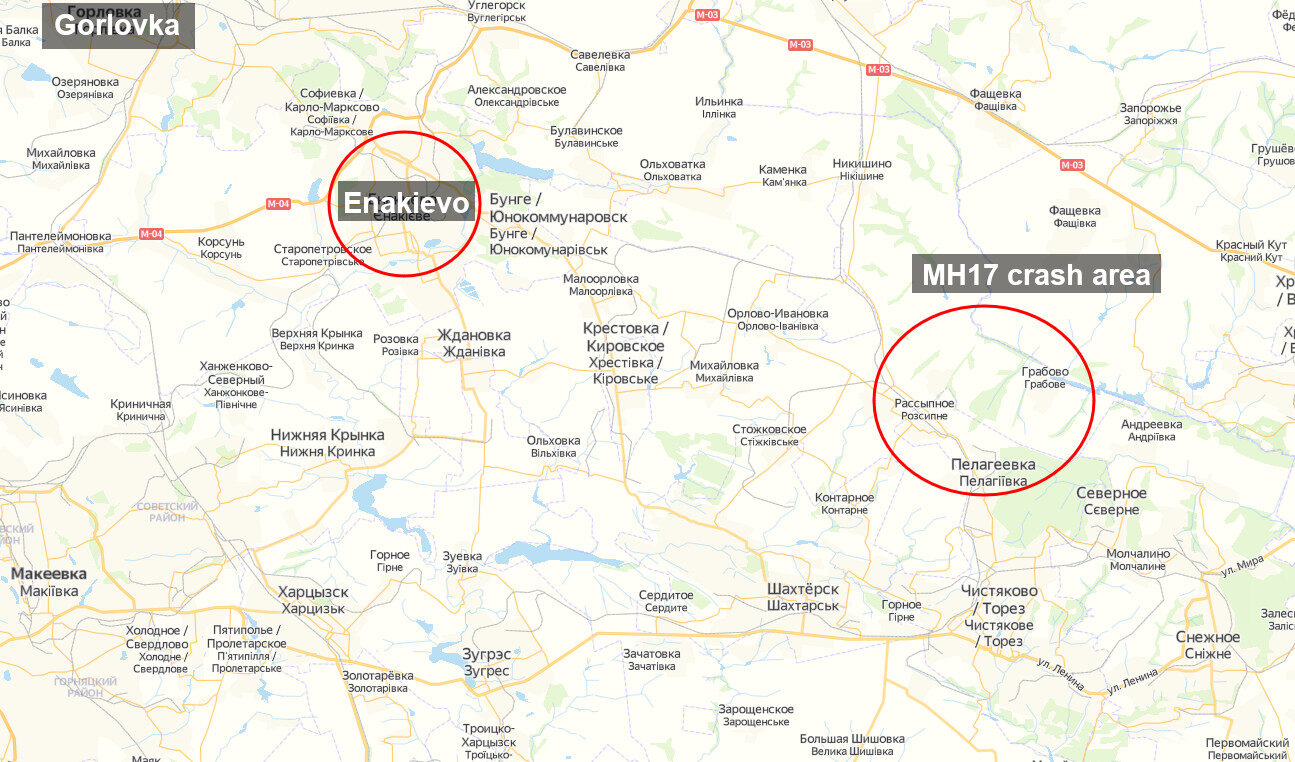 Click to enlarge mh17 map