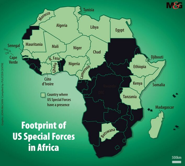 Footprint US forces in Afirca