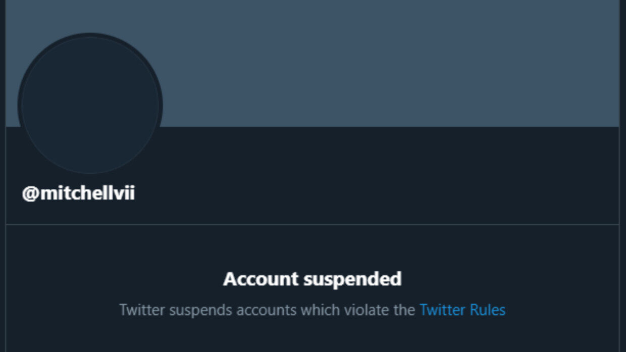Click to enlarge bill mitchell dplatformed twitter banned