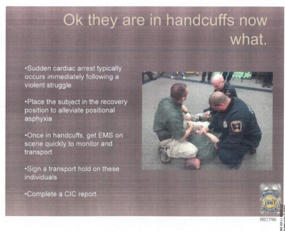 Click to enlarge training manual george floyd police