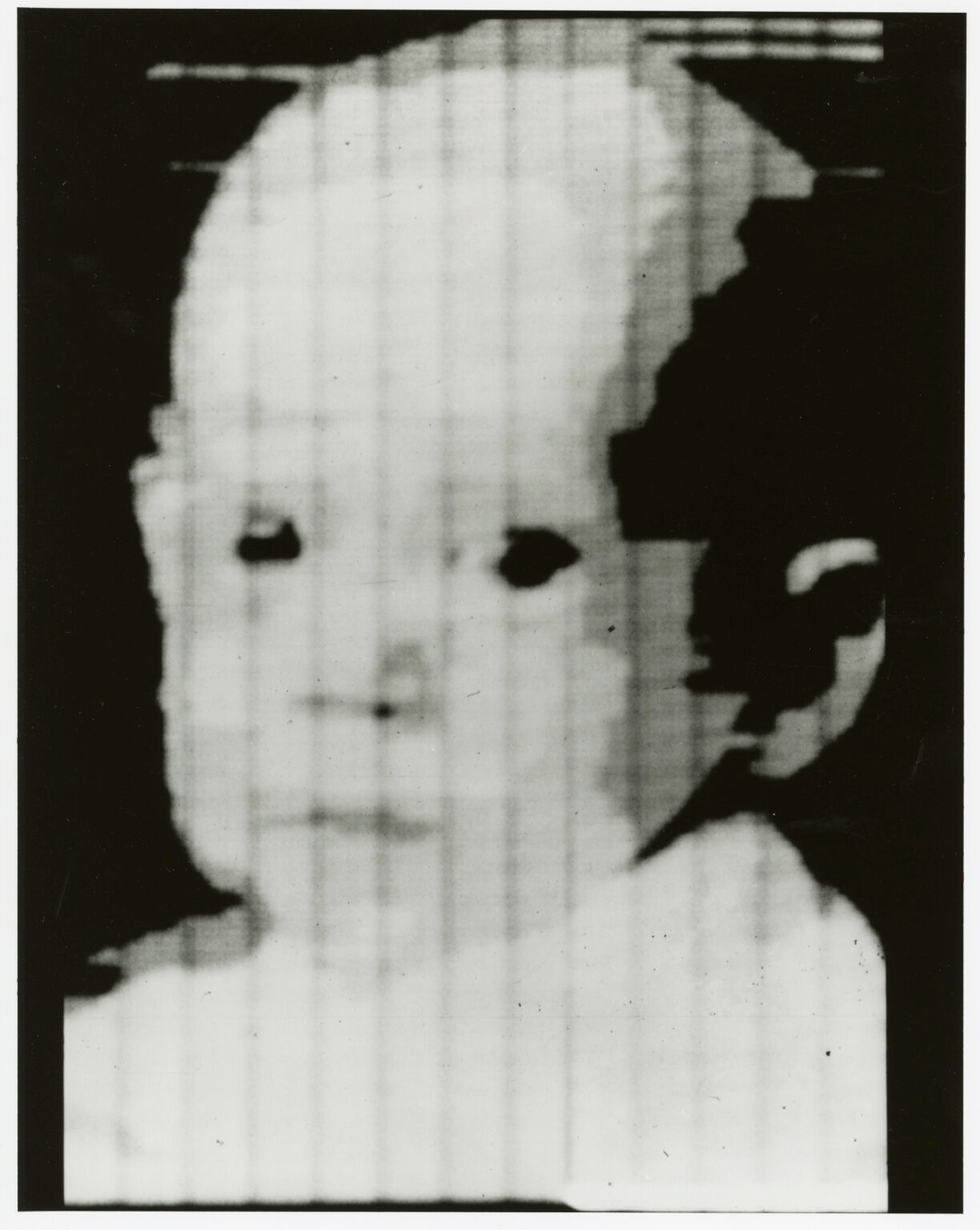 Click to enlarge first ever digital scan picture Russell Kirsch