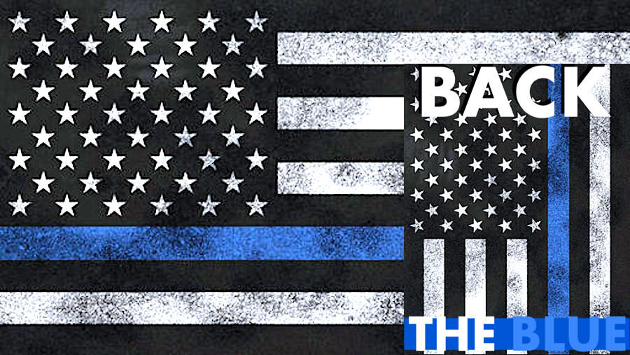 Flags w bluestripe