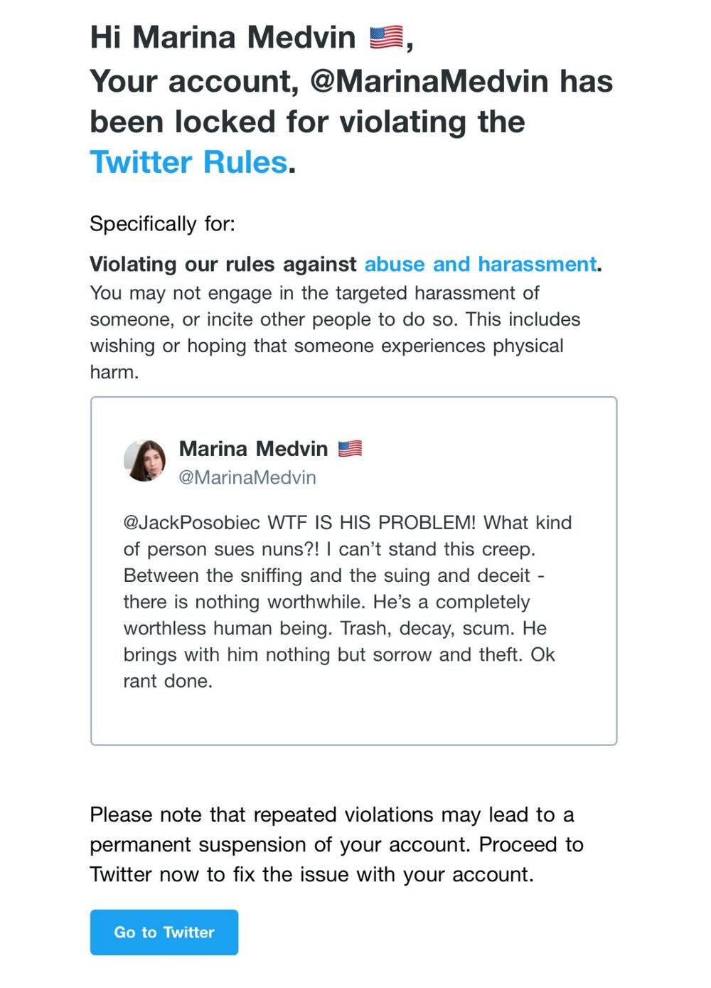 marina medvin ban twitter