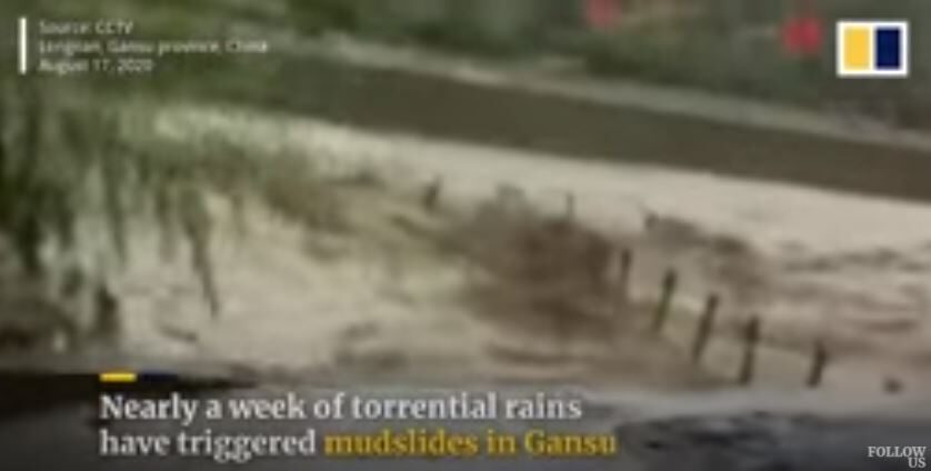 Floods in Gansu, China